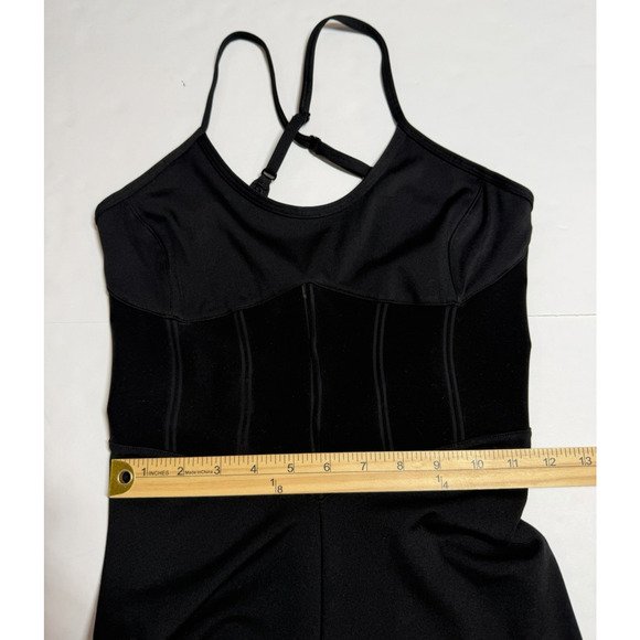 Victoria’s Secret Jumpsuit Womens Small Black Flared Leg Corset Inspired Pull On - Picture 7 of 11